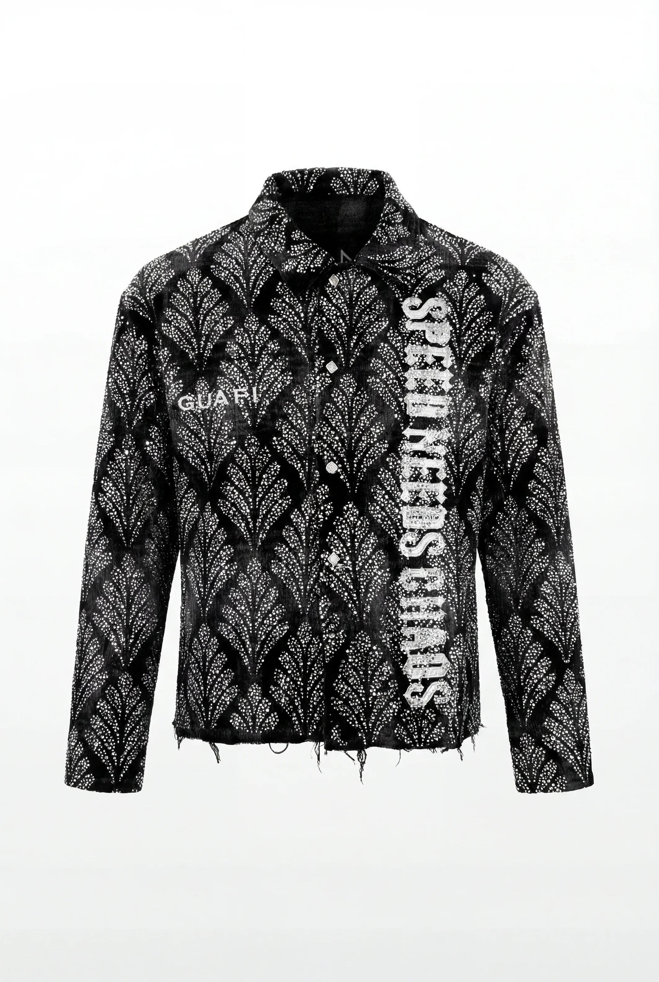 Obsidian Black Embelished Shirt - Image 2