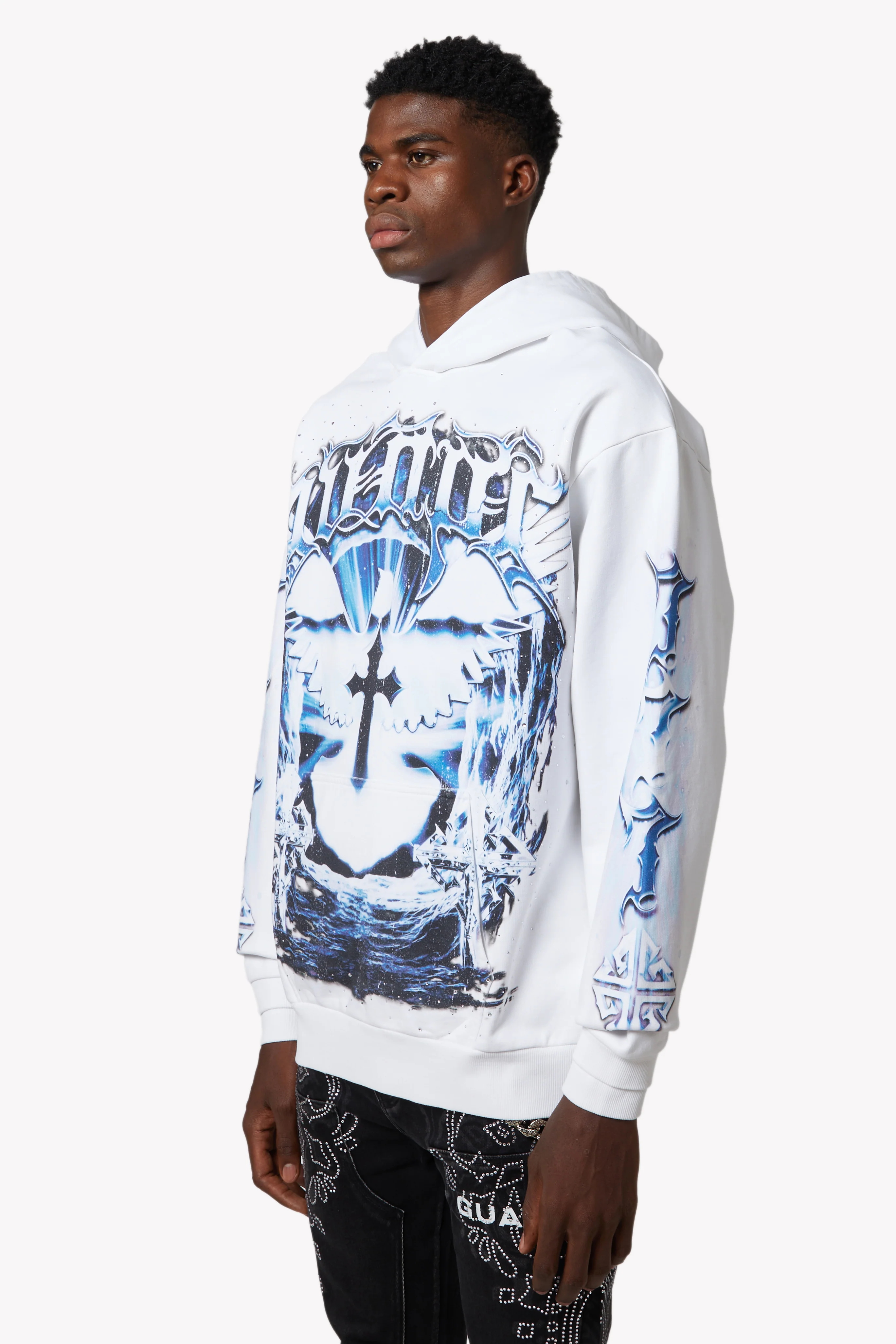 White Heavens Vault Hoodie V1 - Image 2